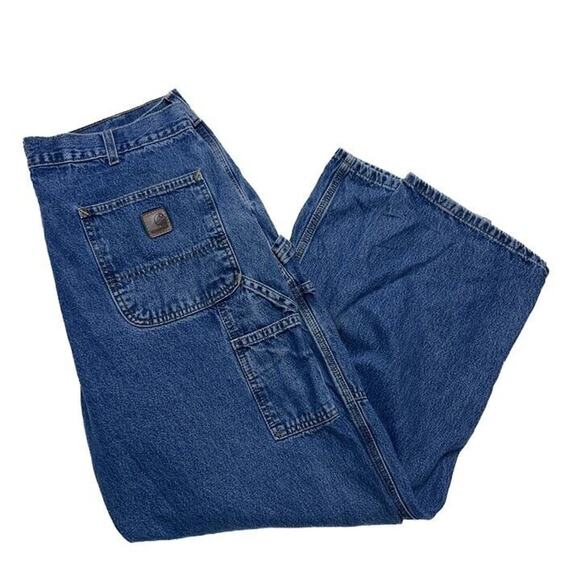 Carhartt Denim Cargo Carpenter Pants Original Dungaree Fit B13 DPS 38 X 30 - Picture 10 of 10